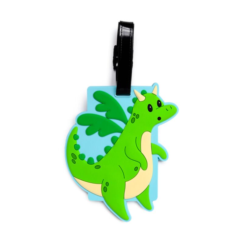 Ritter-Drachen-Drachen-PVC-Kofferetikett
