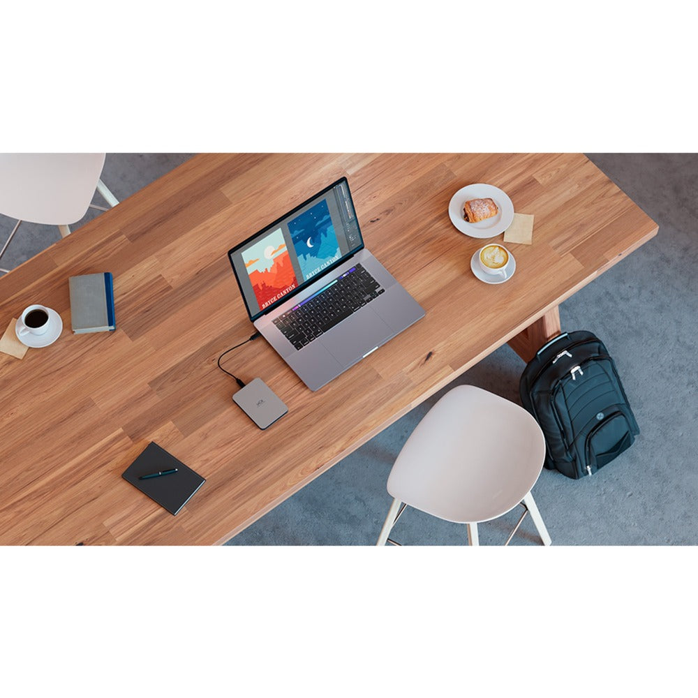 Sicheres mobiles Lacie-Laufwerk mit 2 TB