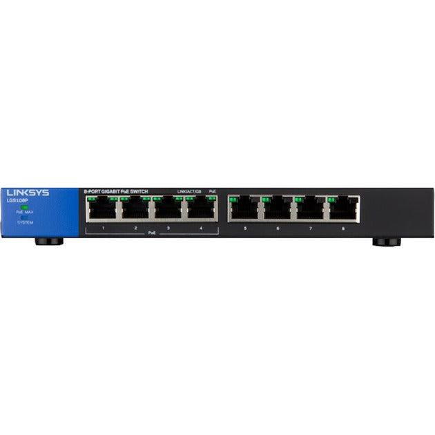Linksys Linksys LGS108p Unmaneated Switch Poe+