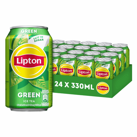 Lipton 1078750 - ice tea green blikjes 24x33cl | 15 stuks
