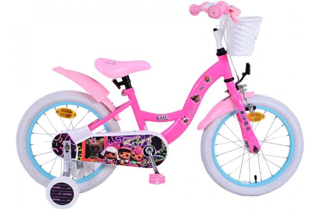 Volare Puppen-Kinderfahrrad – Mädchen – 16 Zoll – Rosa