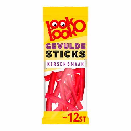 Look o look look-o-look gevulde kersen sticks (15x 115g)