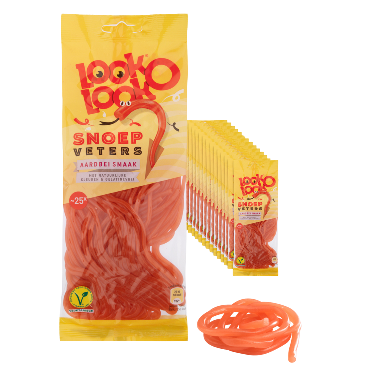 Look o Look Look-o-Look Candy Laces Erdbeere (14x125gr)