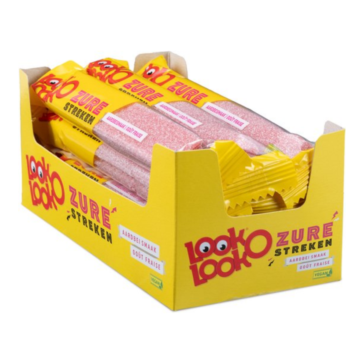 Look o Look Look-o-Look saure Striche Erdbeere (12x 58g)