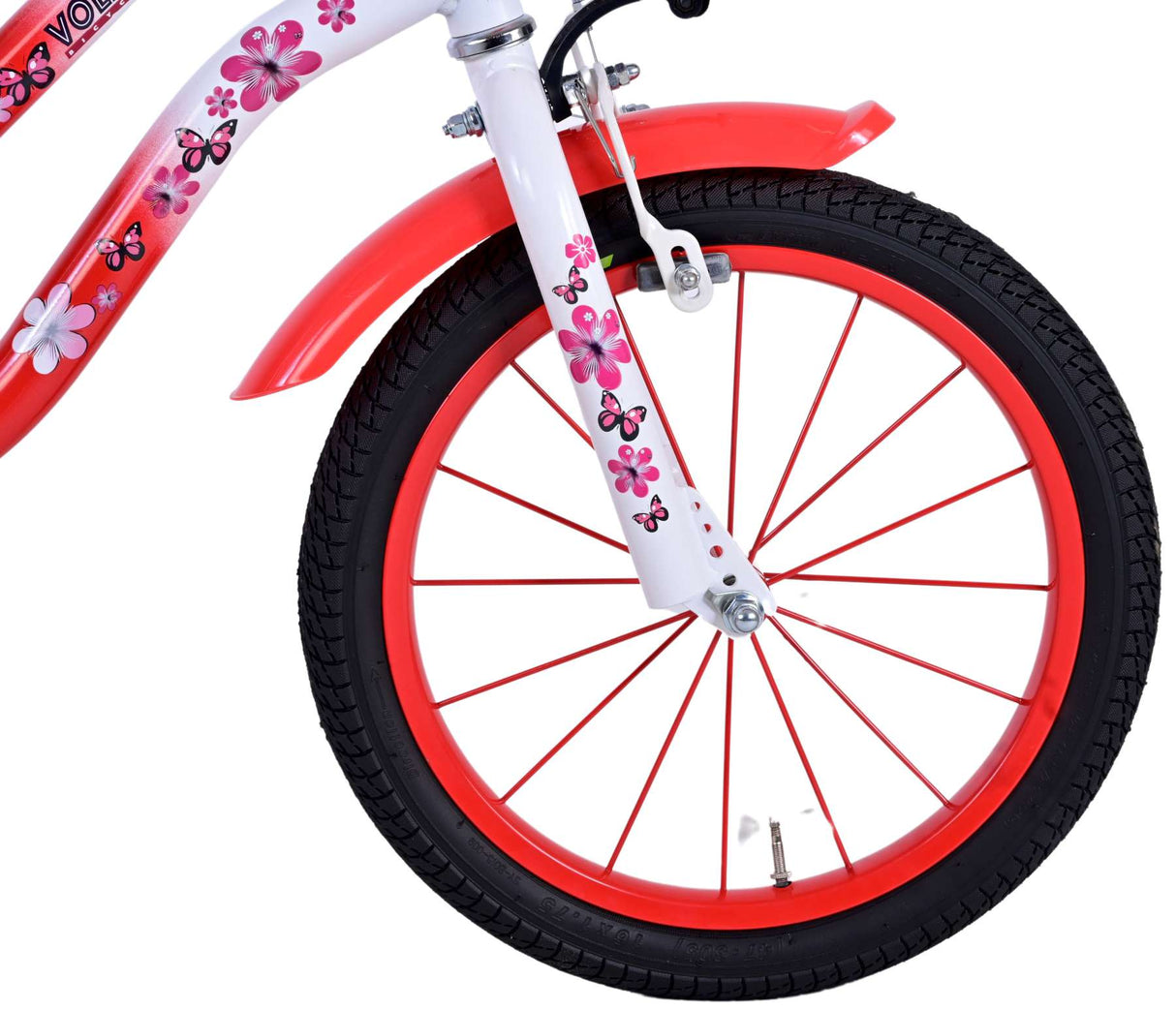 Volare Lovely Children's Bike Girls 16 Inch Red White