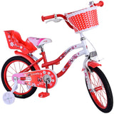 Volare Lovely Children's Bike Girls 16 Inch Red White