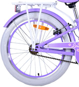 Volare Lovely Children's Bike Girls 20 -calowe fioletowe dwa ręczne hamulce