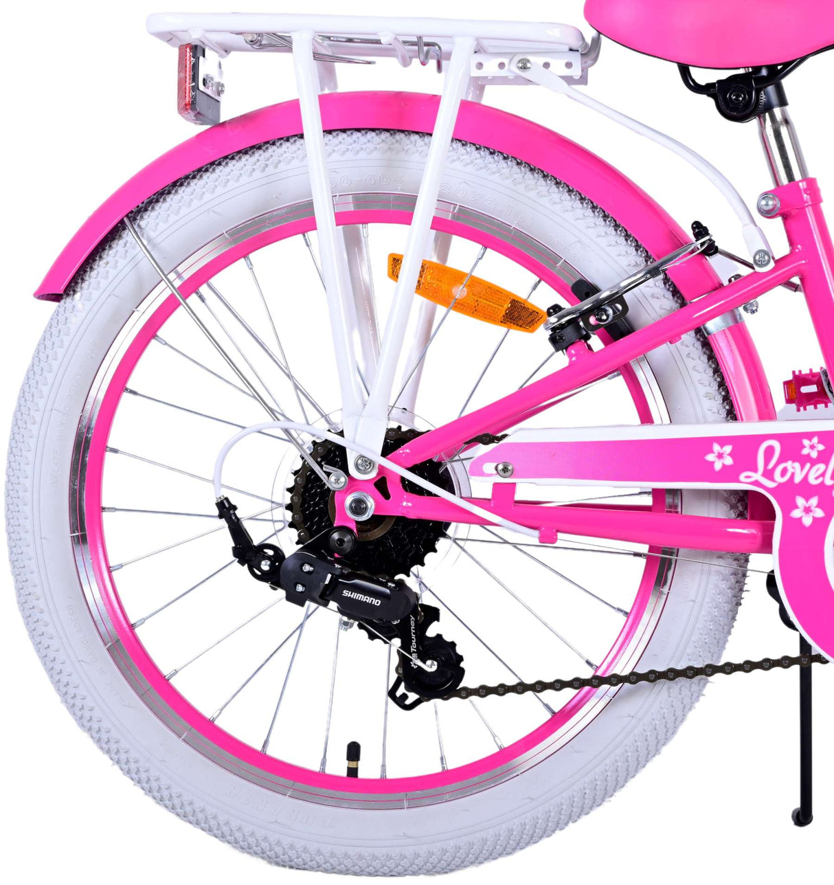 Volare Lovely Kinderfahrrad – Mädchen – 20 Zoll – Rosa – 7 Gänge