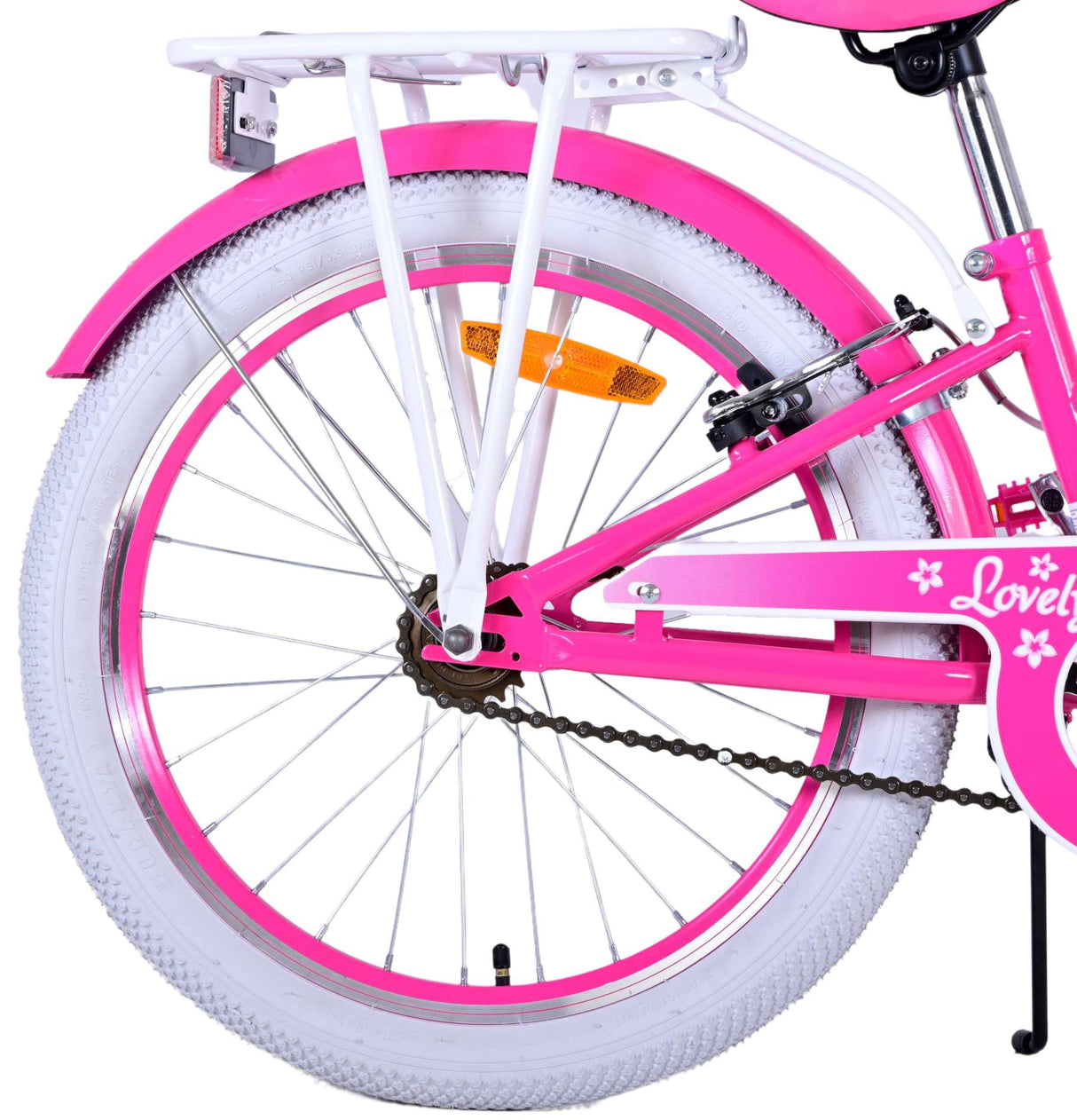 Volare Lovely Kinderfahrrad – Mädchen – 20 Zoll – Rosa – Zwei Handbremsen