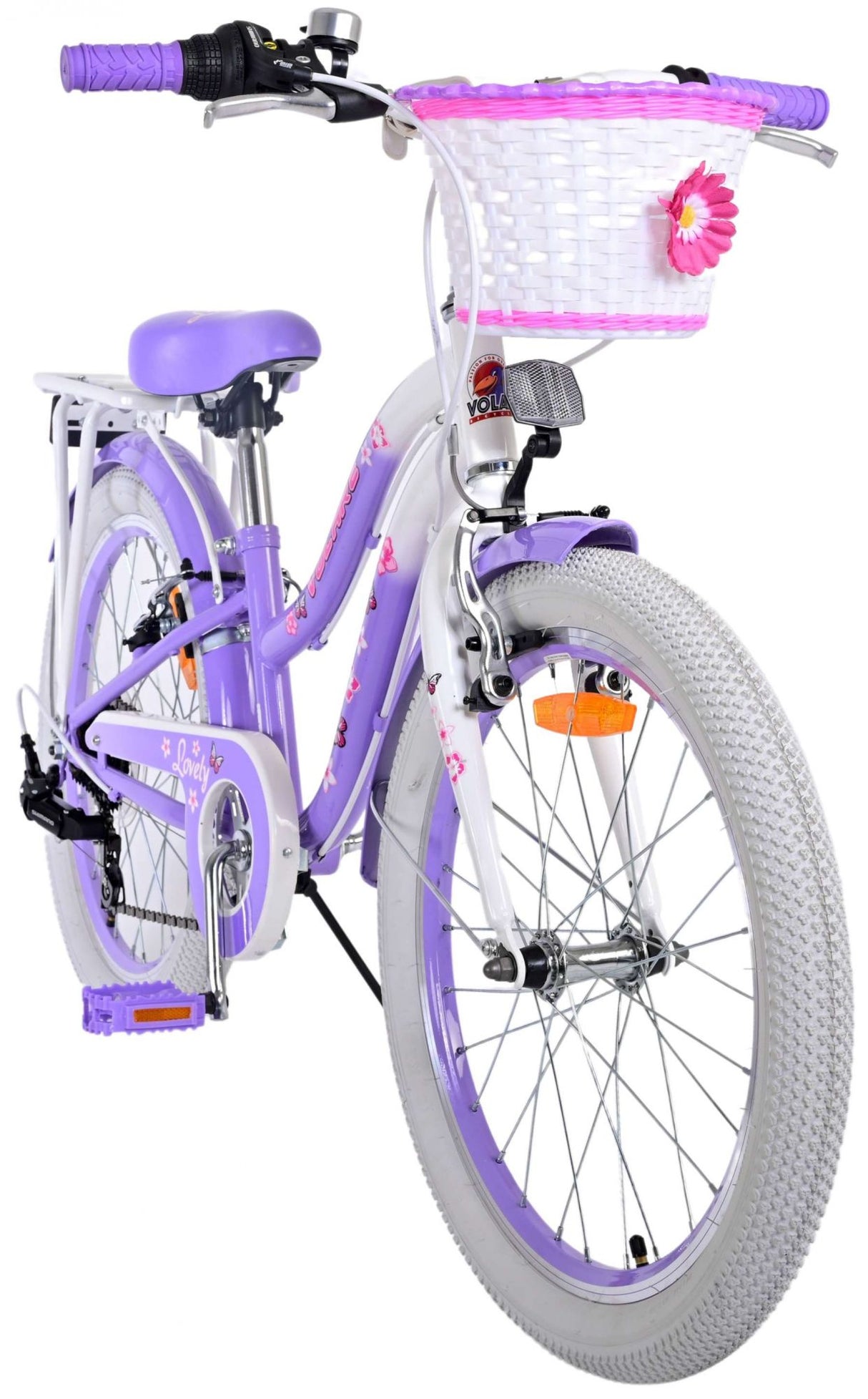 Volare schönes Kinderfahrrad – Mädchen – 20 Zoll – Lila – 7 Gänge