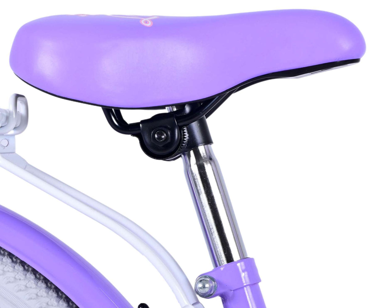 Volare Lovely Children's Bike Girls 20 -calowe fioletowe dwa ręczne hamulce