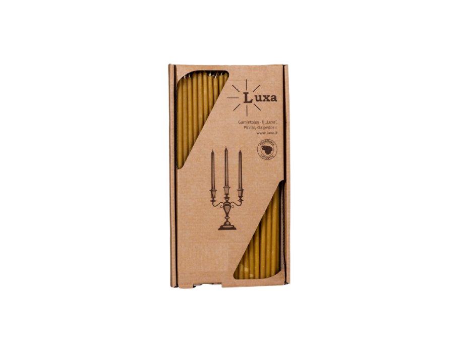 Luxa Bienenwachskerzen - dünn - 25 cm - 60 Stk.