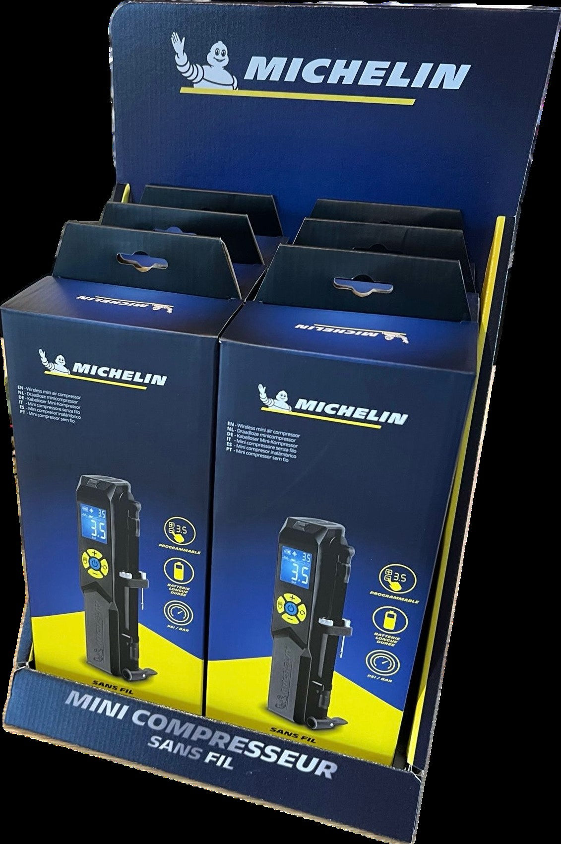 Michelin-skjerm med mini-batteri-kompressor (6)