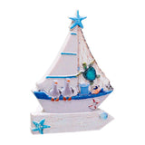 Segelboot-Meeresleben 3D-Meeresstrand-Souvenirmagnet
