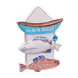 Fischbrett 3D-Meeresstrand-Souvenirmagnet