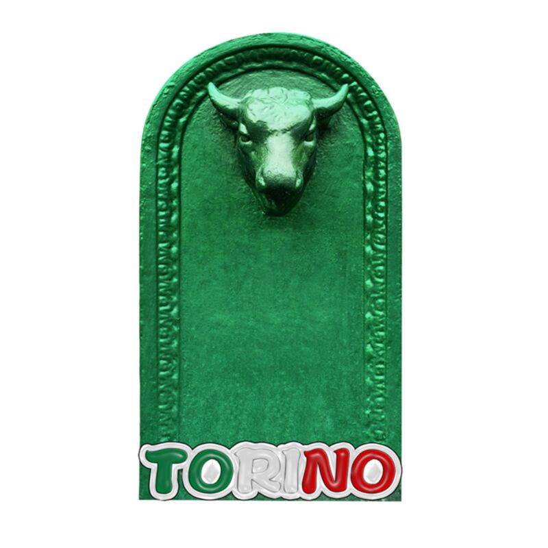Torino-Brunnentürett 3D-Meeresstrand-Souvenirmagnet