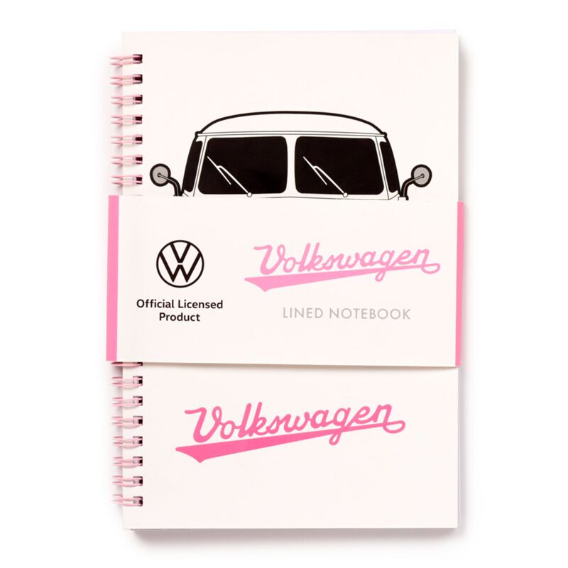 Union volkswagen van vw t1 sommer spiralgebundenes liniertes a5-notizbuch