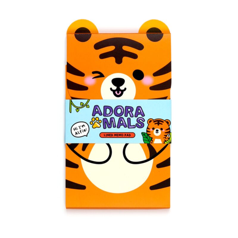 Adoramals Tiger-Notizblock zum Aufklappen