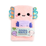Adoramals Maddie der Axolotl-Plüsch-Notizbuchbeutel