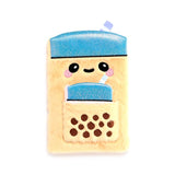 Foodiemals Bubble Tea Plüsch-Notizbuchtasche