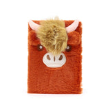 Higland coo flauschiges Kuh-Notizbuch A5