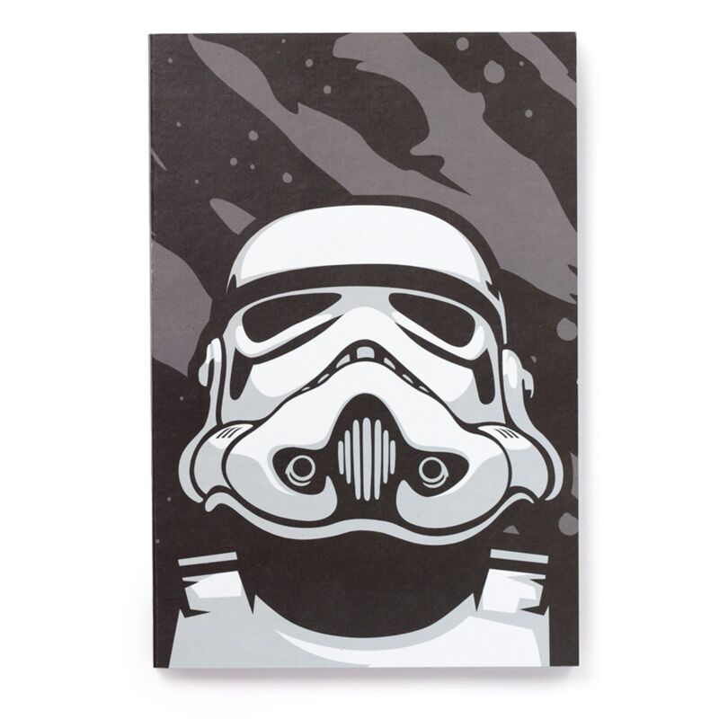Das originale recycelte linierte A5-Notizbuch von Stormtrooper