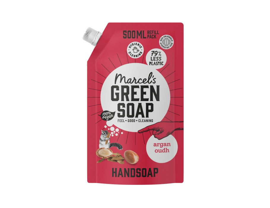 Marcels grüne Seife Handseife Argan Oudh 500ml Navulzak