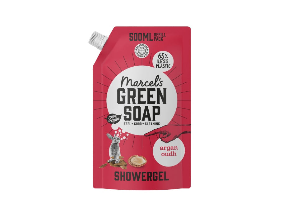 Marcels grüner Seifen -Duschgel - Argan Oudh - Nachfüllung - 500 ml