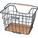 Basil Fahrradkorb Nordland Mik 23 Liter 23 x 33 x 19 cm vorne und/oder hinten schwarz braun