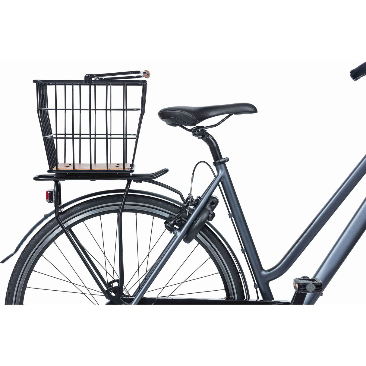 Basil Fahrradkorb Nordland Mik 23 Liter 23 x 33 x 19 cm vorne und/oder hinten schwarz braun