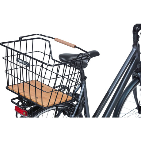 Basil Fahrradkorb Nordland Mik 23 Liter 23 x 33 x 19 cm vorne und/oder hinten schwarz braun