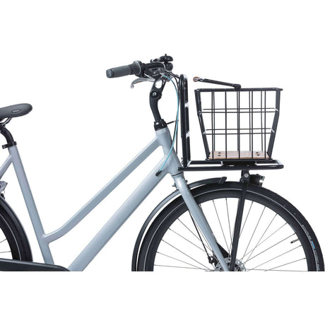 Basil Fahrradkorb Nordland Mik 23 Liter 23 x 33 x 19 cm vorne und/oder hinten schwarz braun