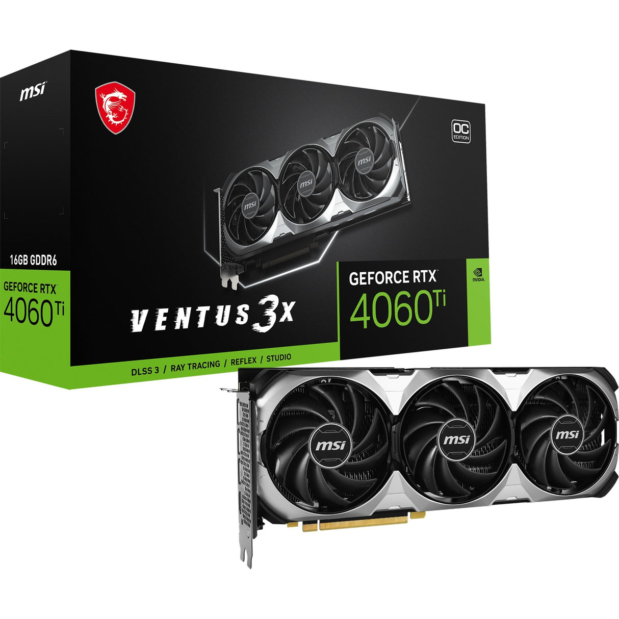 MSI MSI Geforce RTX 4060 Ti Ventus 3x 16G OC