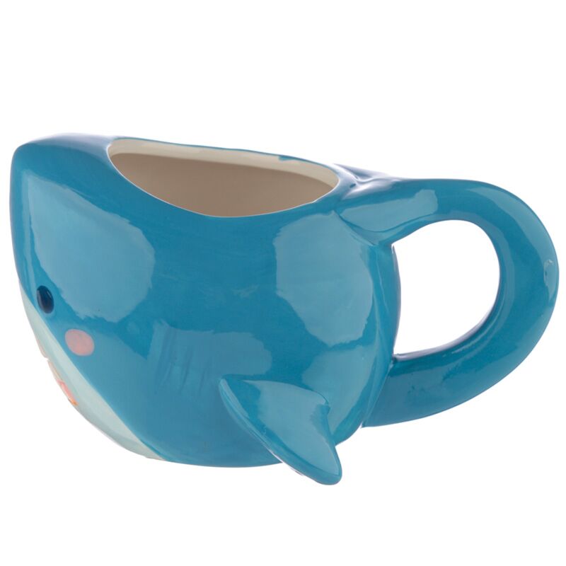 Keramikbecher in Form eines Hai-Cafés