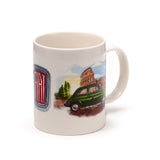 Fiat 500 Rom Riviera Porzellantasse