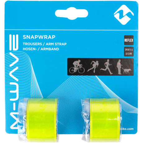 M-Wave-Reflektor-Snapwrap-Arme und -Beine gelb (2 Stück)