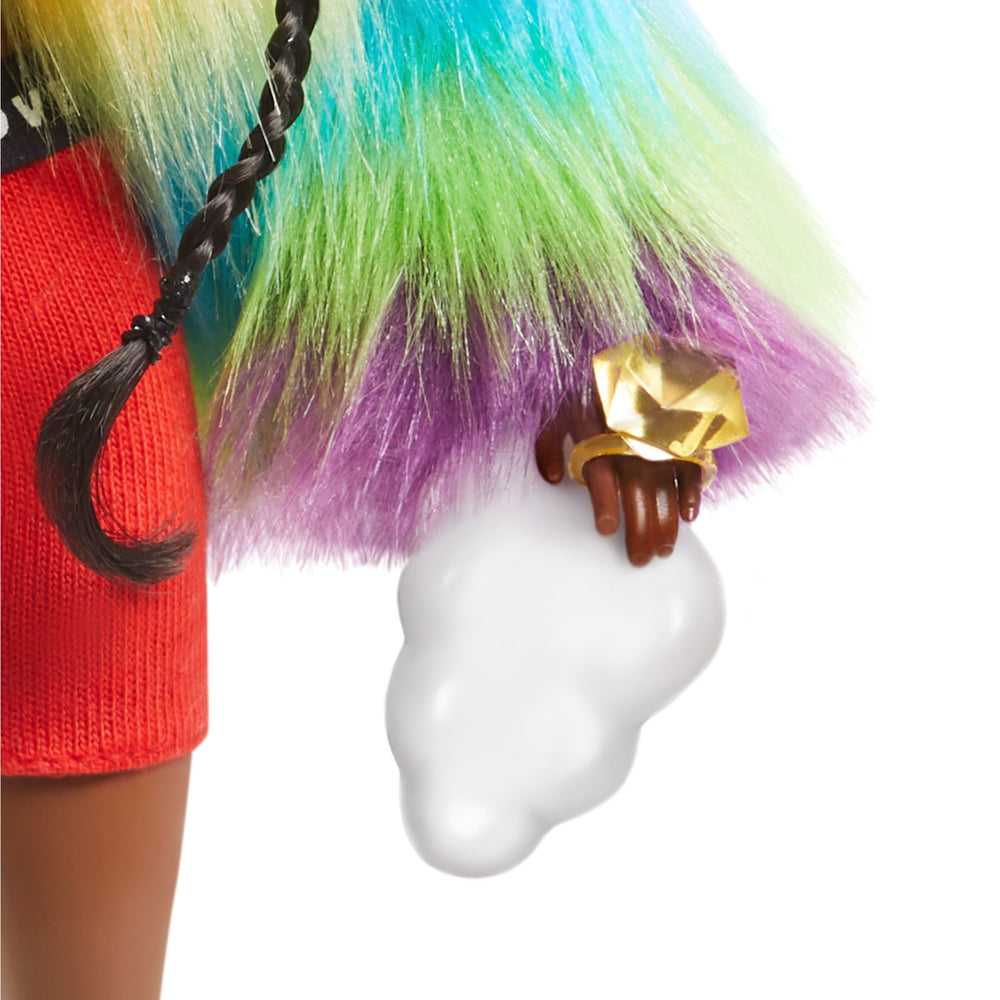Mattel Extra Doll 1 Regenbogenmantel mit Pudel
