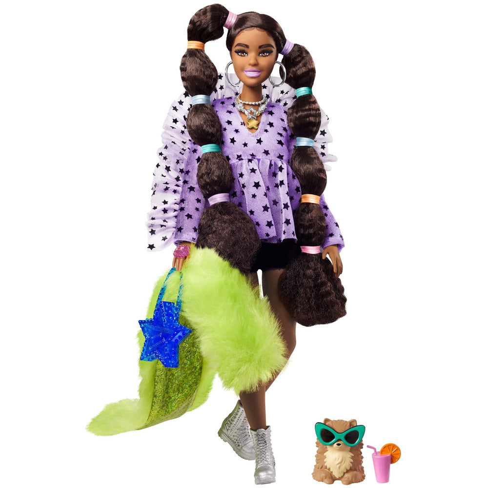 Mattel Extra Doll 7 Top Pelry Achselzucken mit Pet Pomerani