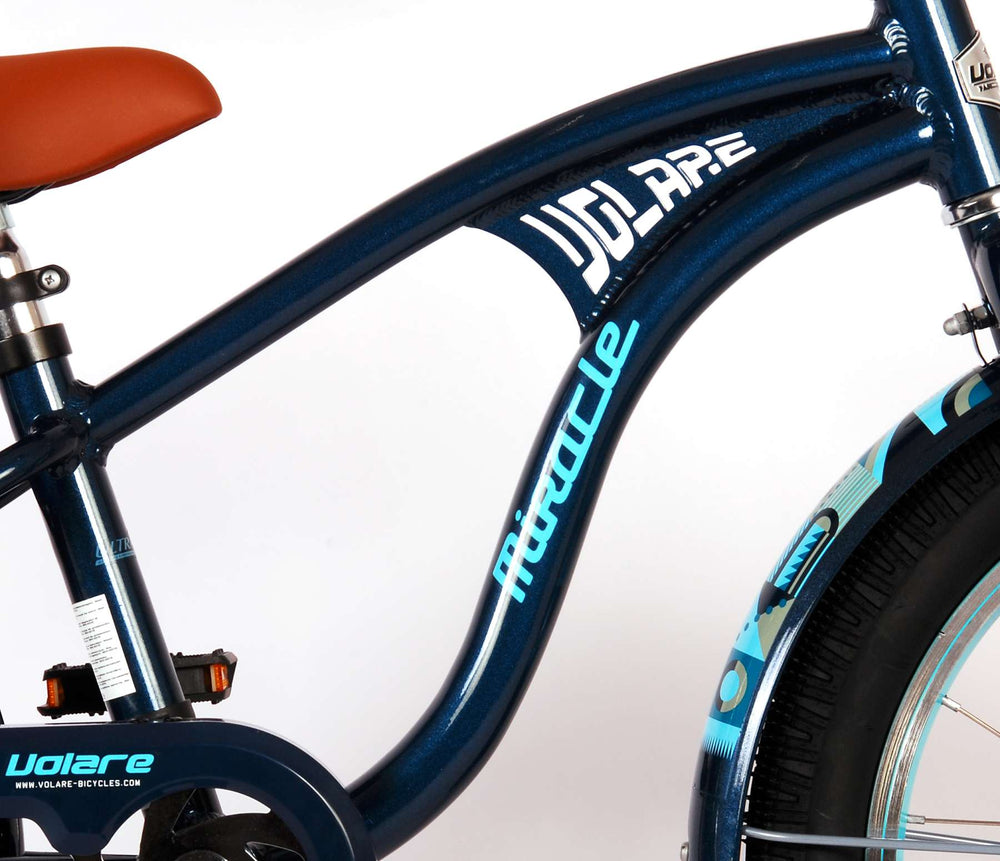 Volare Miracle Cruiser Kinderbike Jungen 18 Zoll Matt Blue Prime Collection