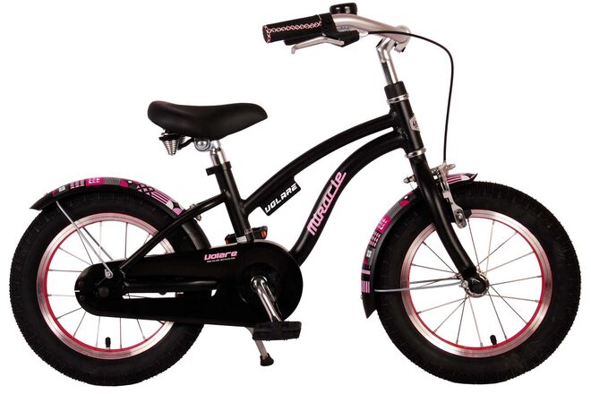 Volare Miracle Children's Bicycle - Mädchen - 14 Zoll - Matt Black - Prime Collection