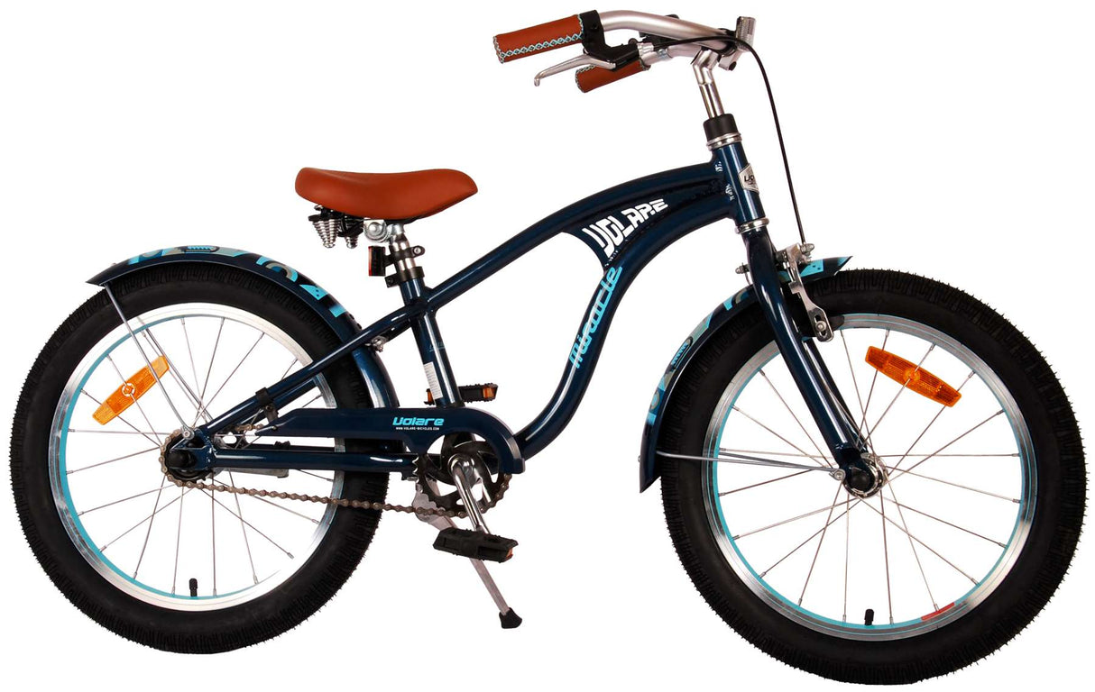 Volare Miracle Cruiser Children's Bike Boys 18 palce Matt Blue Prime Collection