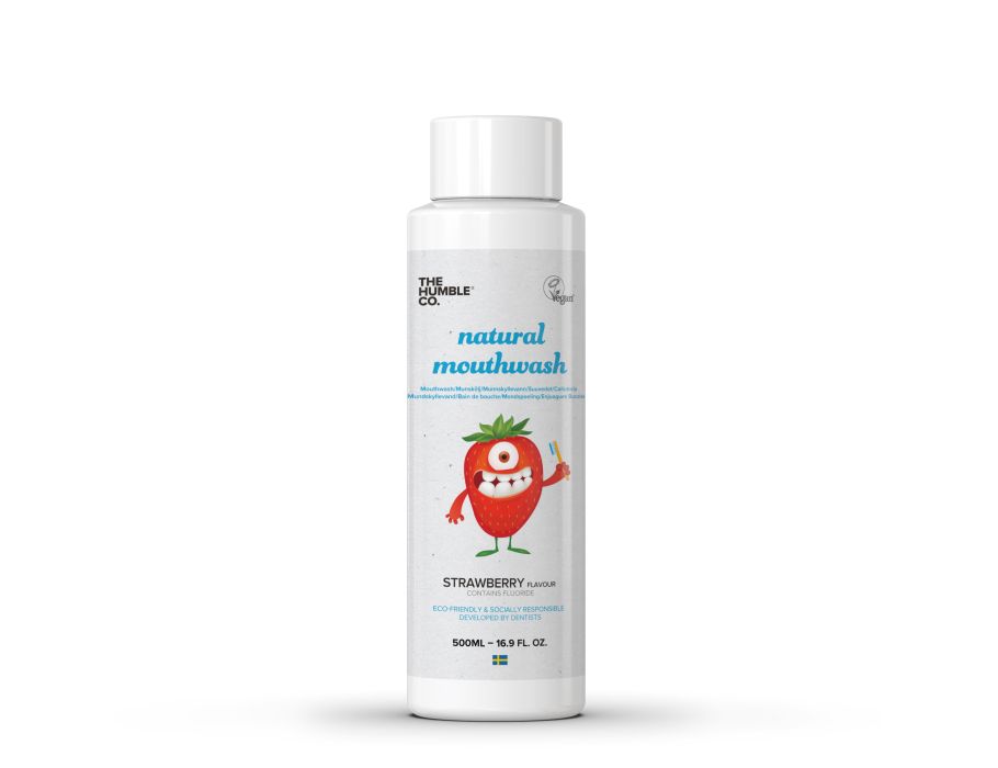 Die bescheidene Co. Erdbeer-Mundwasser (für Kinder)