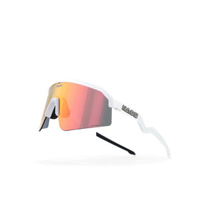 Umit Naos Sonnenbrille Ziris Regular Mattweiß Schwarz Rot