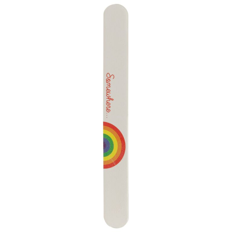 Irgendwo Regenbogen-Nagelfeile lang
