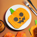 Halloween-Kürbis-Packung mit 12 3-lagigen Partyservietten aus Papier
