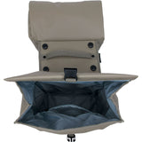 Burgers - new looxs new looxs ® leeds double mik 2.0 - dubbele fietstas – past op mik bagagedragers – gerecycled materiaal - geschikt voor elektrische fietsen – 38 liter - taupe