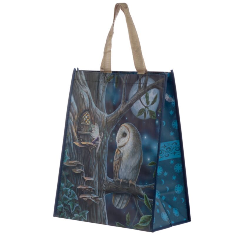 Lisa Parker sprookjes uil fee duurzame shopper tas