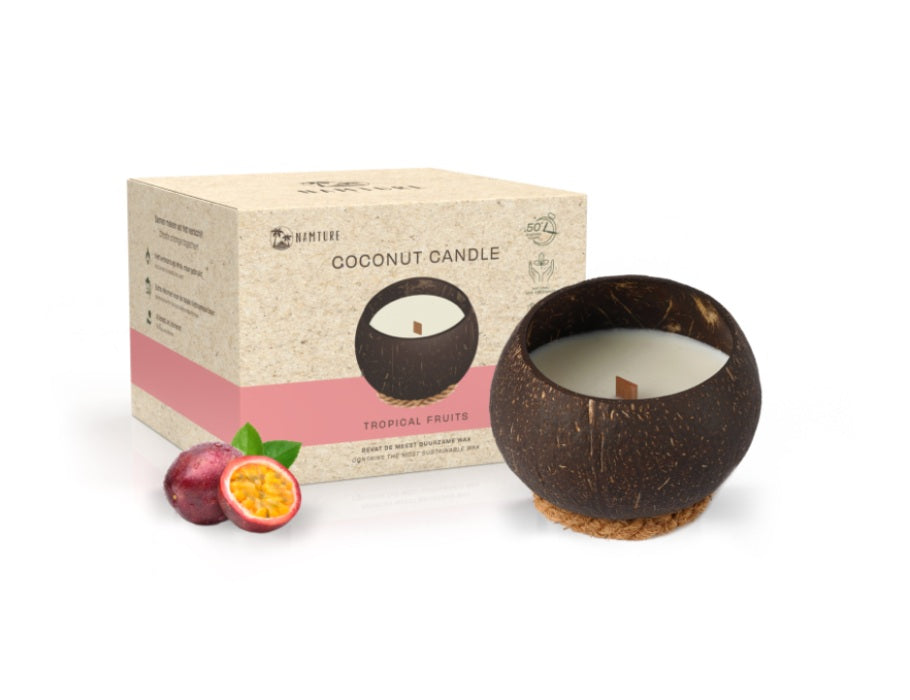 Kokoskerze - tropische Früchte - 300 g