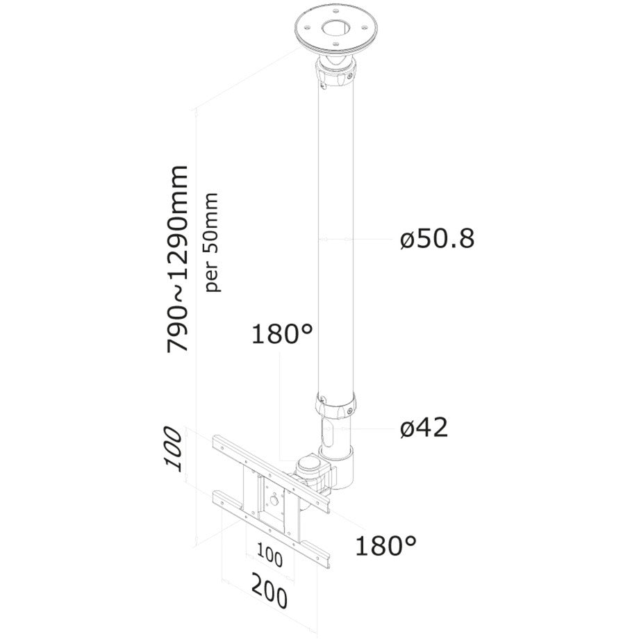 Neomounts FPMA-C100WHITE-Überwachungshilfe