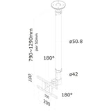 Neomounts FPMA-C100WHITE-Überwachungshilfe